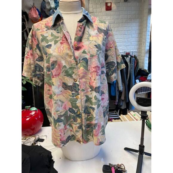 Floral button up shirt - Picture 3 of 4